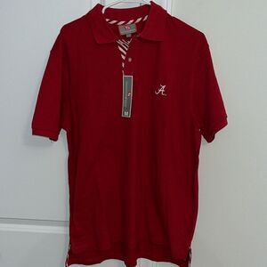 Alabama Crimson Tide mens Pennington & Bailes golf polo shirt m roll tide RED